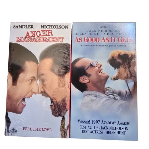 Lot of 2 VHS Jack Nicholson movies - Picture 1 of 2